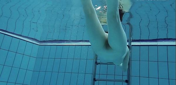  Lada Poleshuk underwater show big tits short hair
